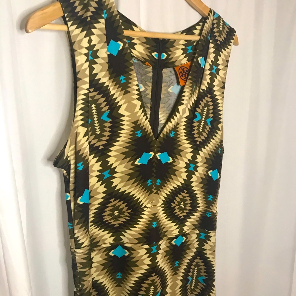 Tory Burch designer printed vneck dress